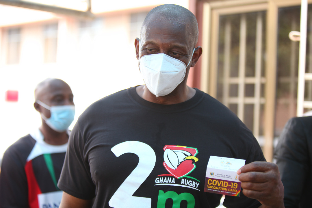 Herbert Mensah Leads Over Fifty Ghana Rugby Officials For Covid-19 Vaccination